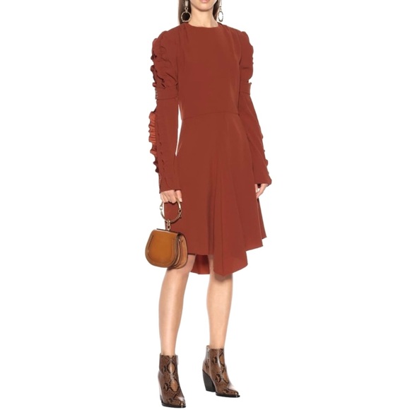 NEW CHLOE LONG SLEEVE MIDI DRESS - Picture 10 of 10